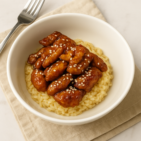 Vegan Maple Glazed Chicken