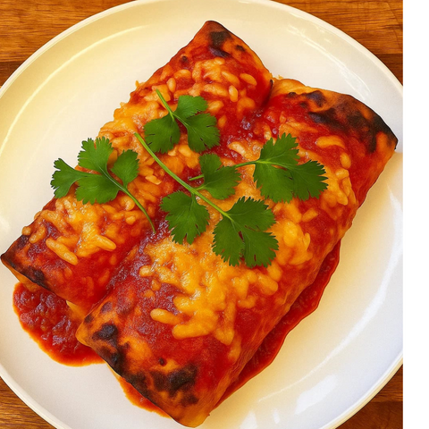 Vegan Chicken Enchiladas