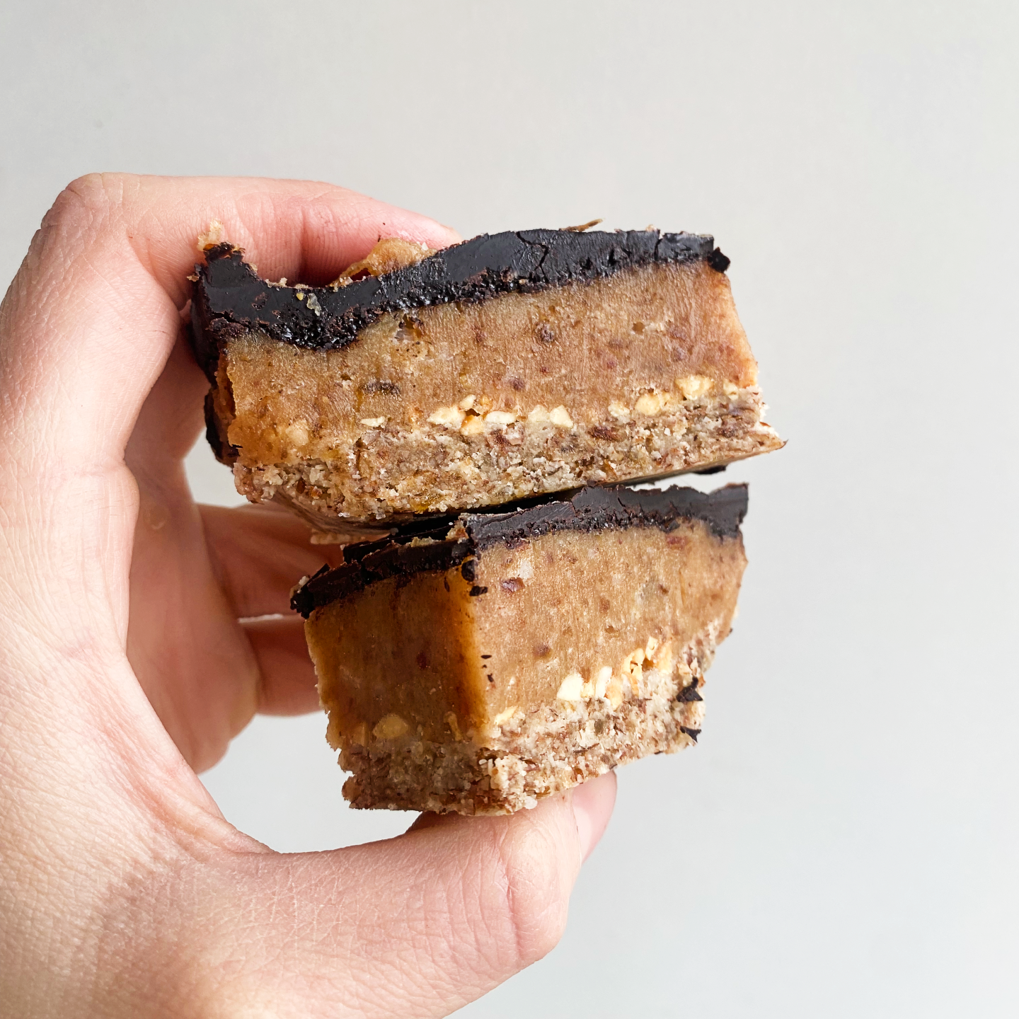 Raw Chocolate Caramel Date Slice