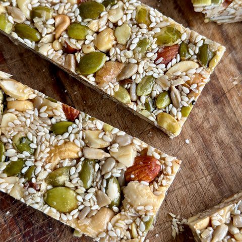Caramel Crackle Seed Bar